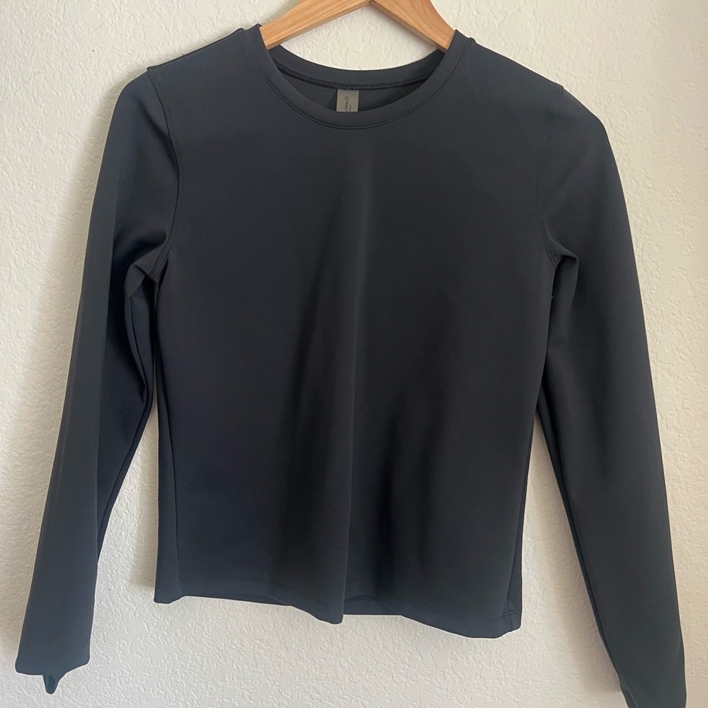 Outdoor Voices - Black Women's Long Sleeve Crewneck Top
